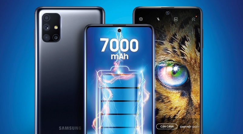 Galaxy M51 có dung lượng pin khủng 7000 mAh